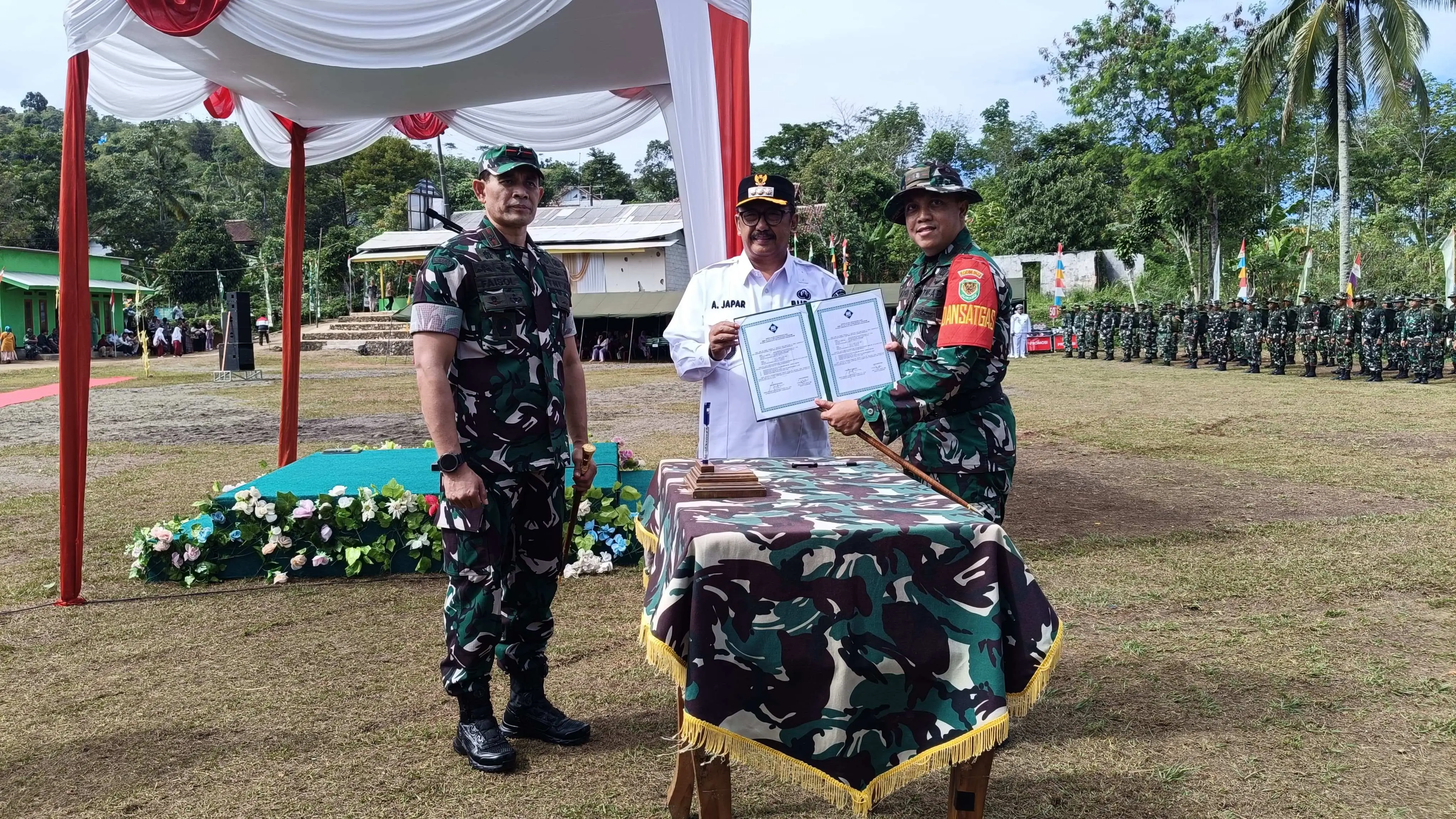 TMMD Ke-125 Kabupaten Sukabumi Sukses, Pembangunan Desa Capai Target 100%