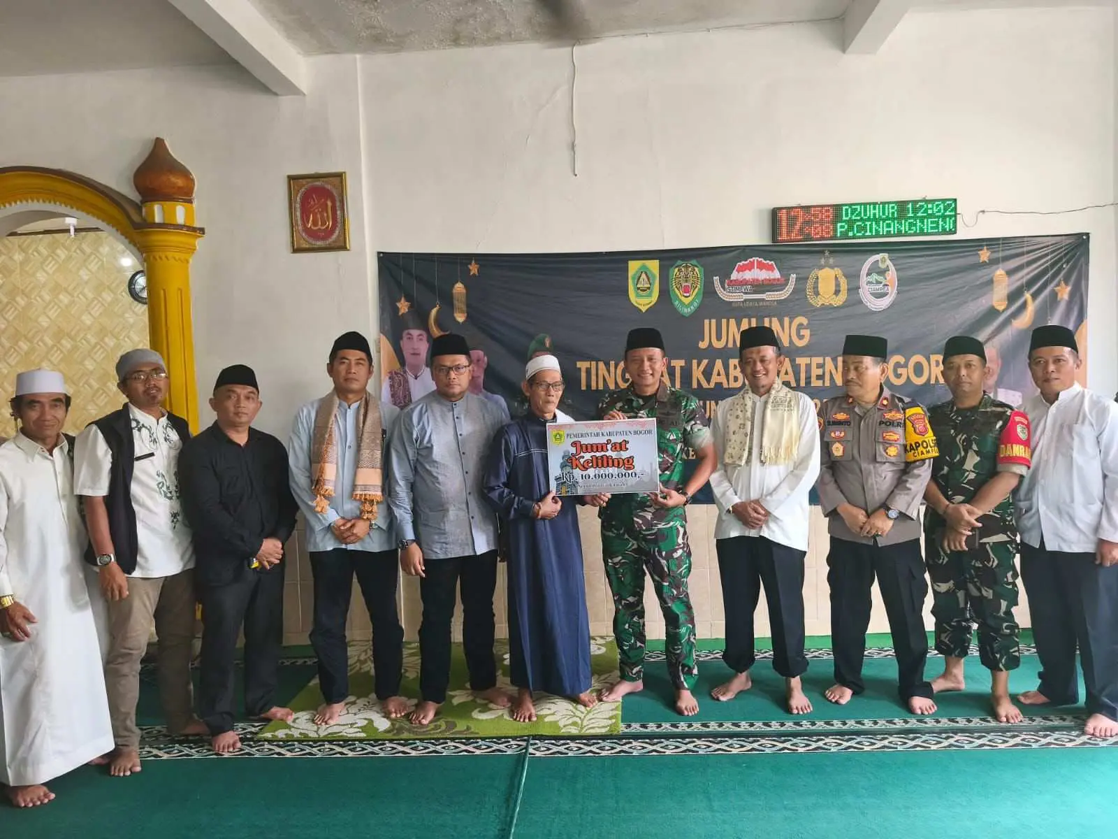 Jumat Keliling Dandim 0621/Kab. Bogor: Akrabkan TNI dengan Warga Lewat Silaturahmi dan Pesan Kamtibmas