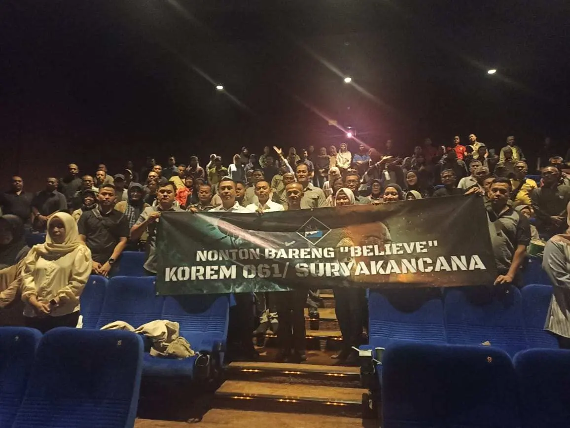 Antusiasme Keluarga Besar Korem 061/SK Nonton Bareng Film “Believe” di XXI Cinema Botani Square