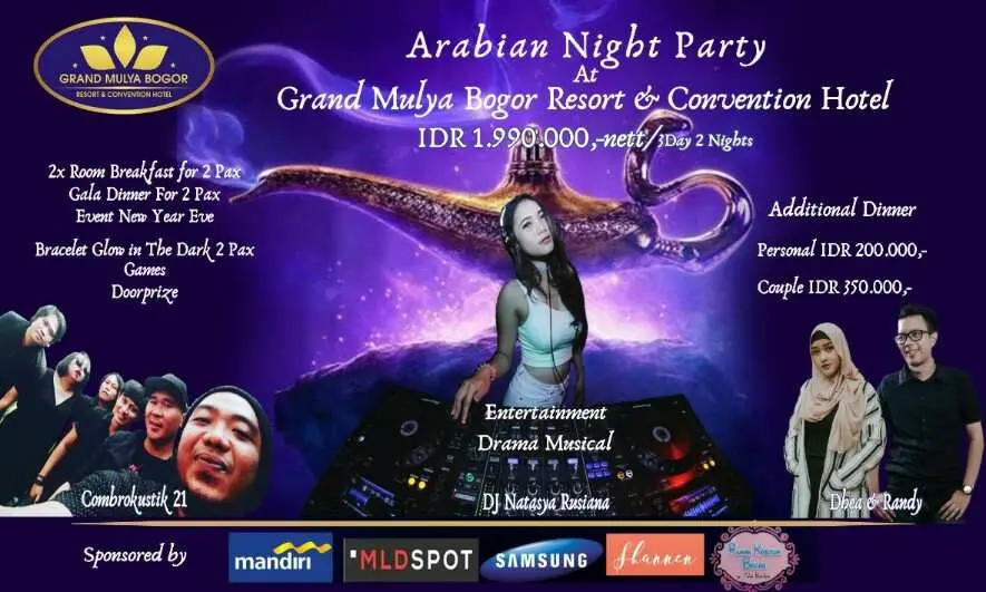 Arabian Night 2020 Sambut Tahun Baru 2020 di Grand Mulya Hotel Bogor