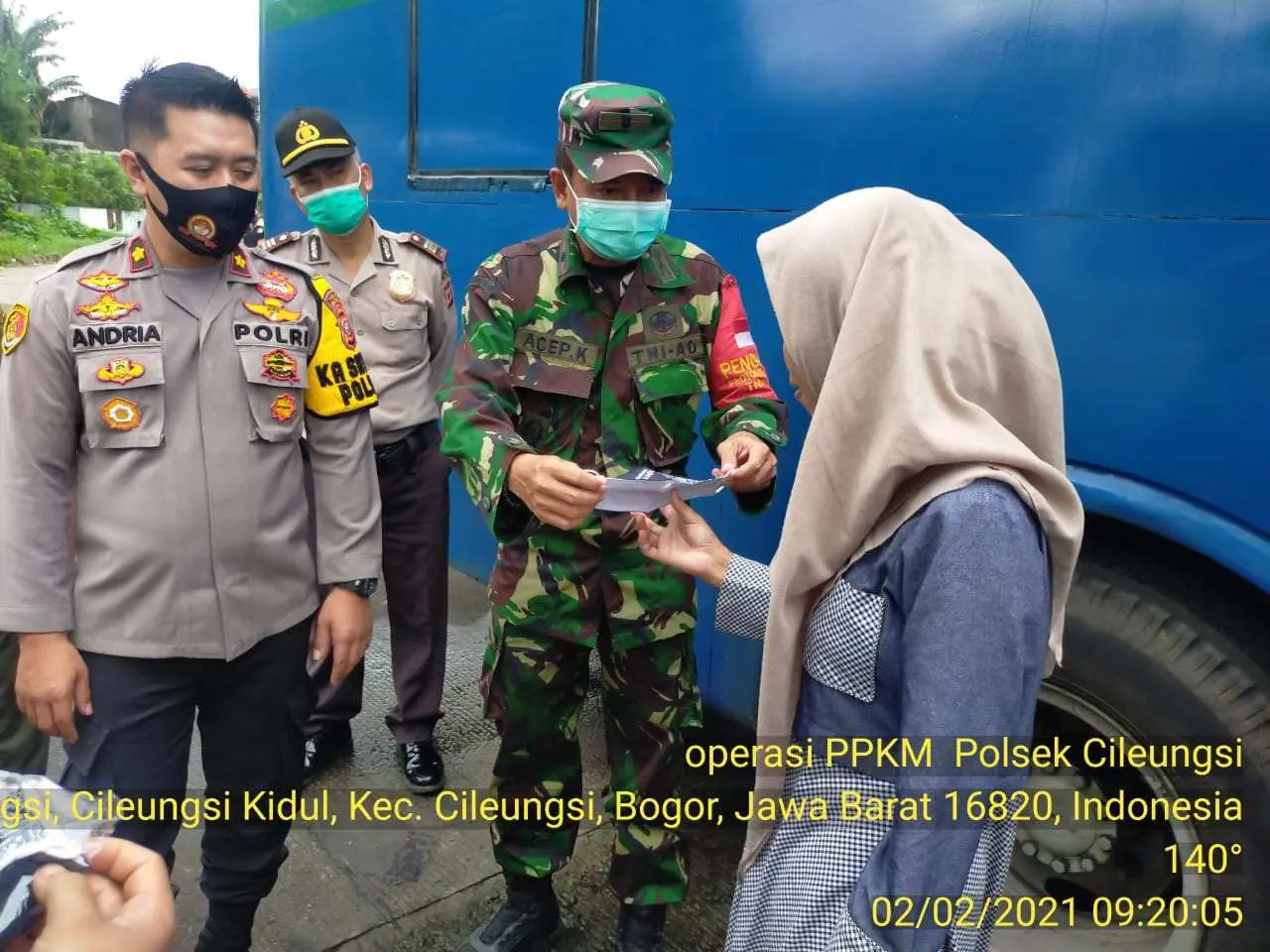 Operasi Yustisi PPKM di Cileungsi Bogor Terus Lakukan