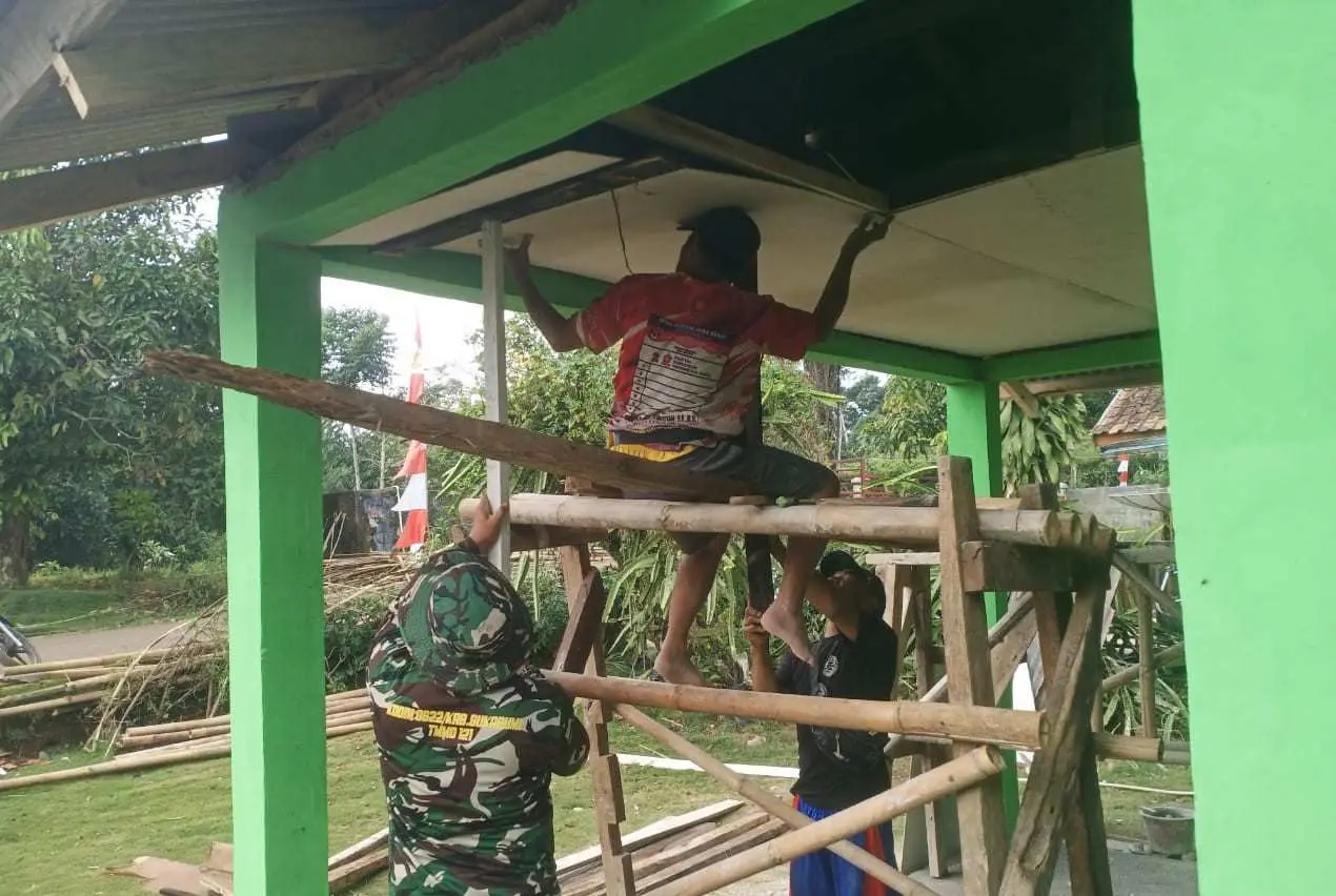 TMMD Ke-125 Wujudkan Dua Rumah Layak Huni di Langkapjaya, Senyum Warga Mengiringi Hasil Kerja