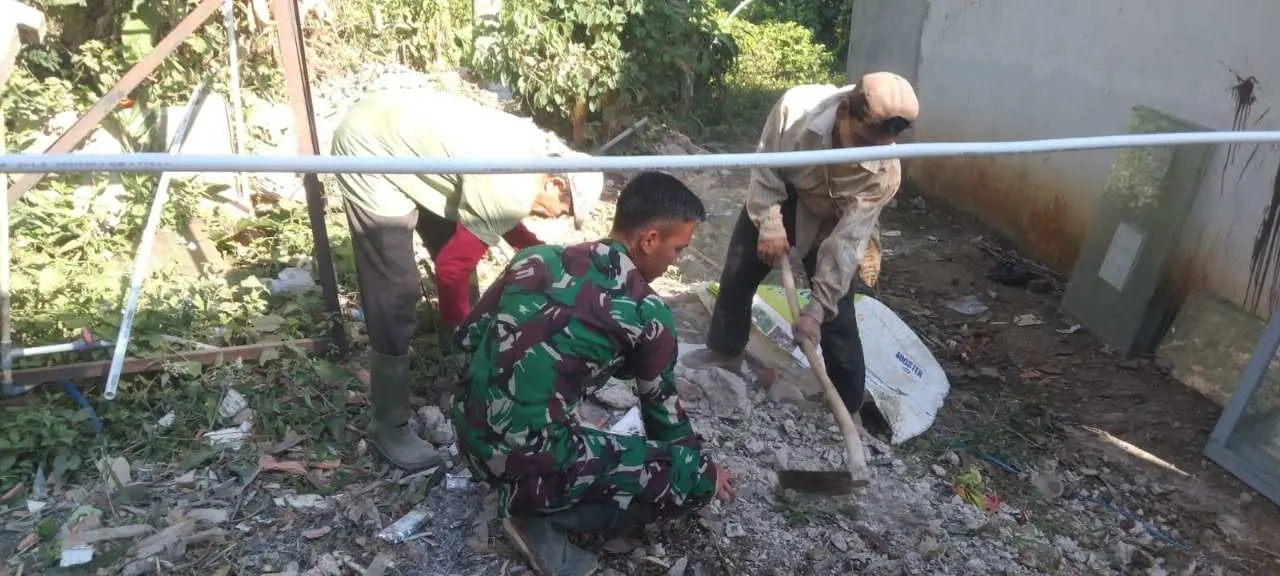 Satgas TMMD ke-125 Genjot Pengaspalan Jalan Kp. Sampalan – Kp. Cimanggu 2, Capai 78%