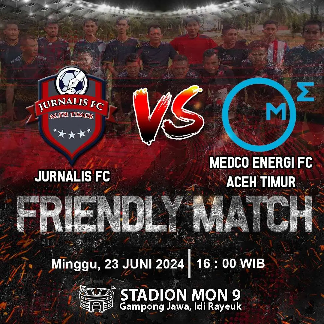 Laga Friendly Match: Malaka United FC Aceh Timur (Medco) Tantang Jurnalis FC