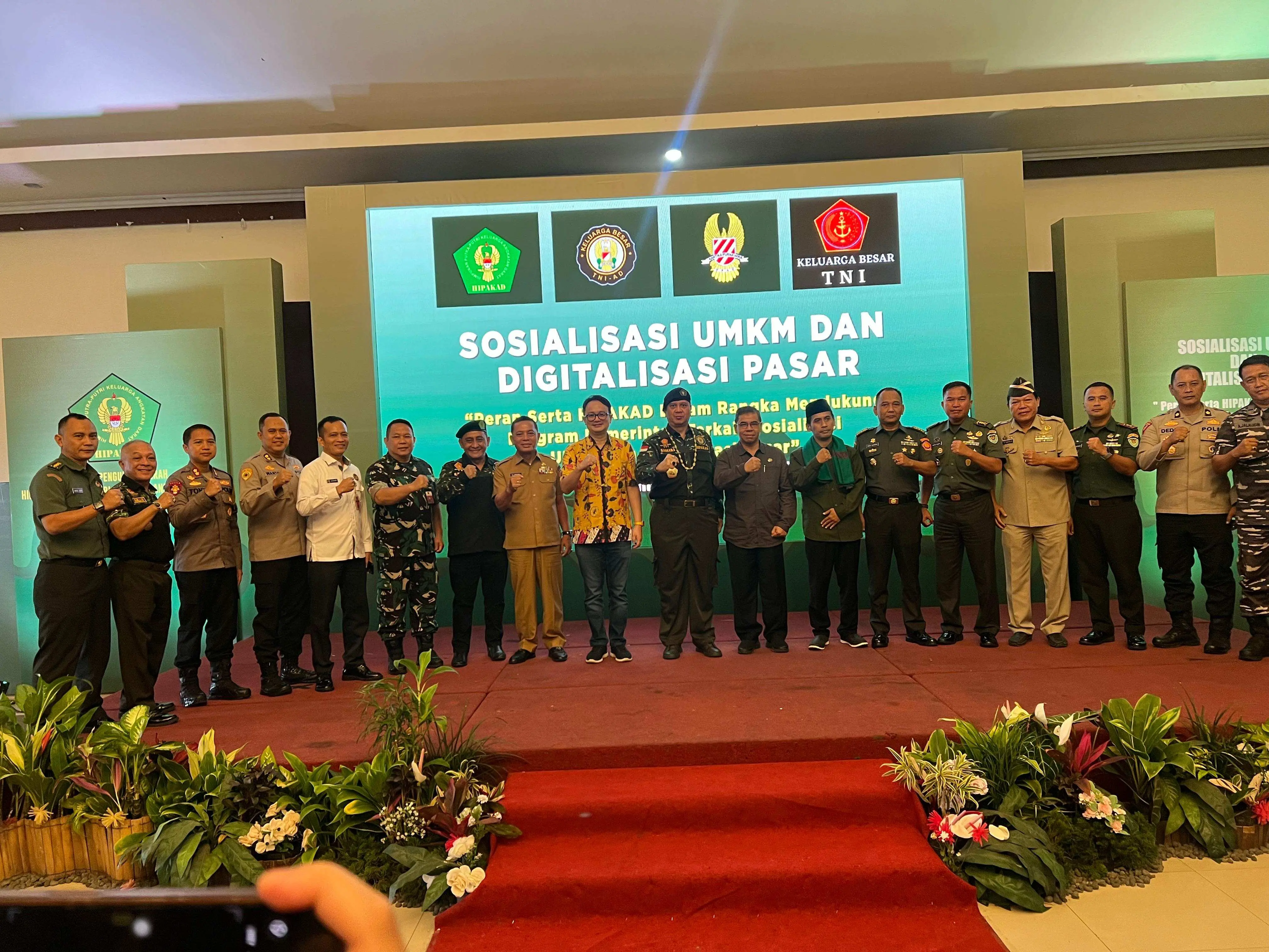 Kasrem 061/Sk Hadiri kegiatan Sosialisasi UMKM dan Digitalisasi Pasar di Sukabumi
