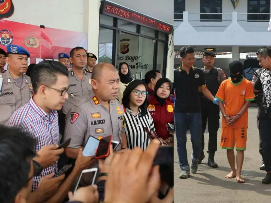 Sat Reskrim Polres Bogor Bekuk Tukang Bubur yang Lakukan Pembunuhan dan Pelecehan Seksual di Megamendung