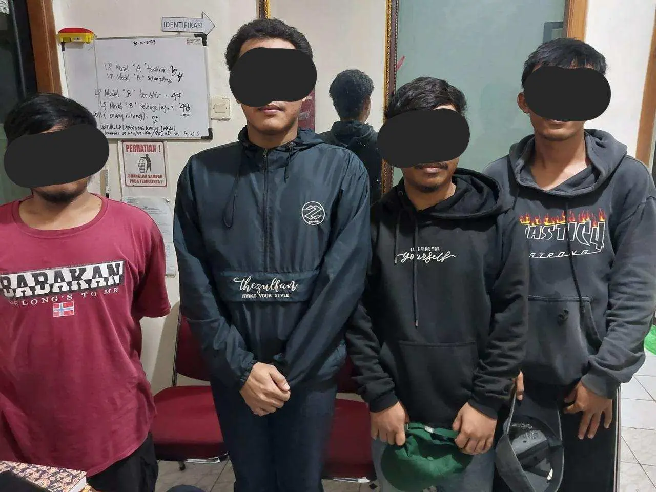 Polsek Rancabungur Amankan 4 Orang Terduga Pelaku Pengeroyokan Di Desa Bantarjaya