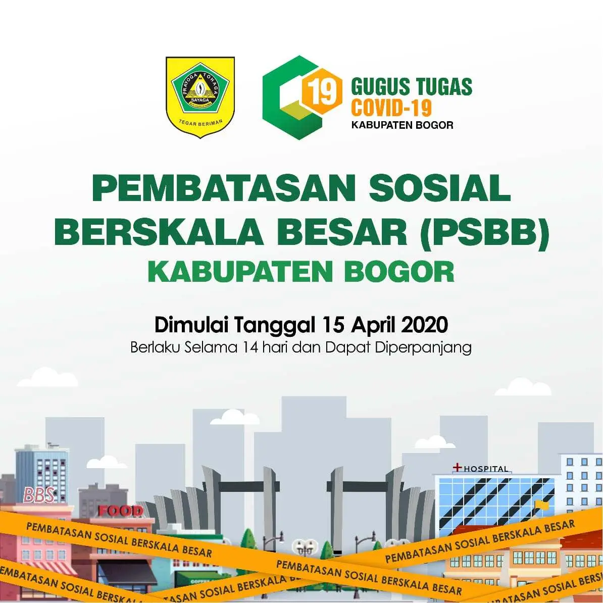 PSBB Kabupaten Bogor, ini Aturannya