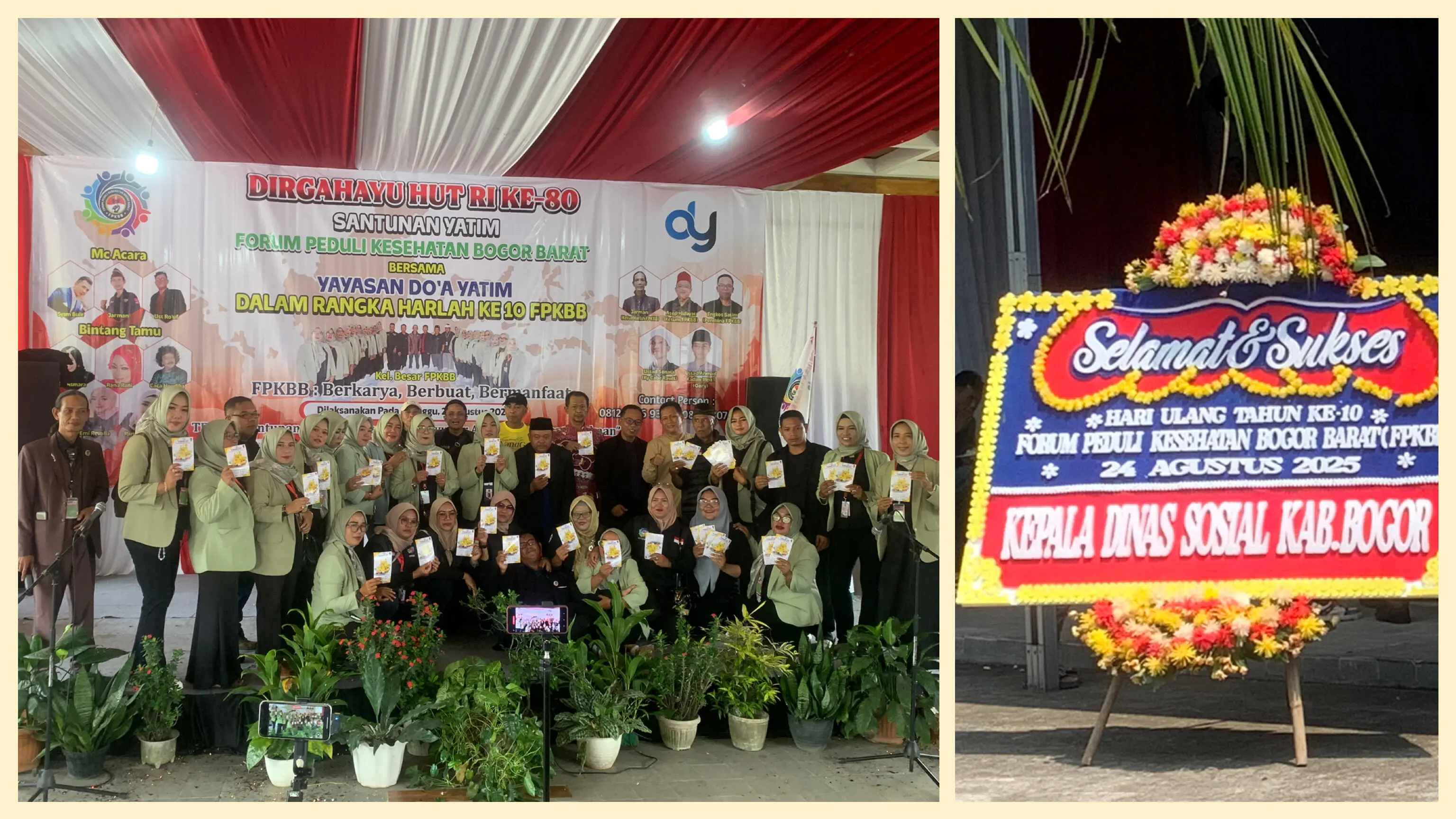 FPKBB dan Yayasan Doa Yatim Gelar Santunan, Rayakan 10 Tahun Kiprah Relawan Sosial