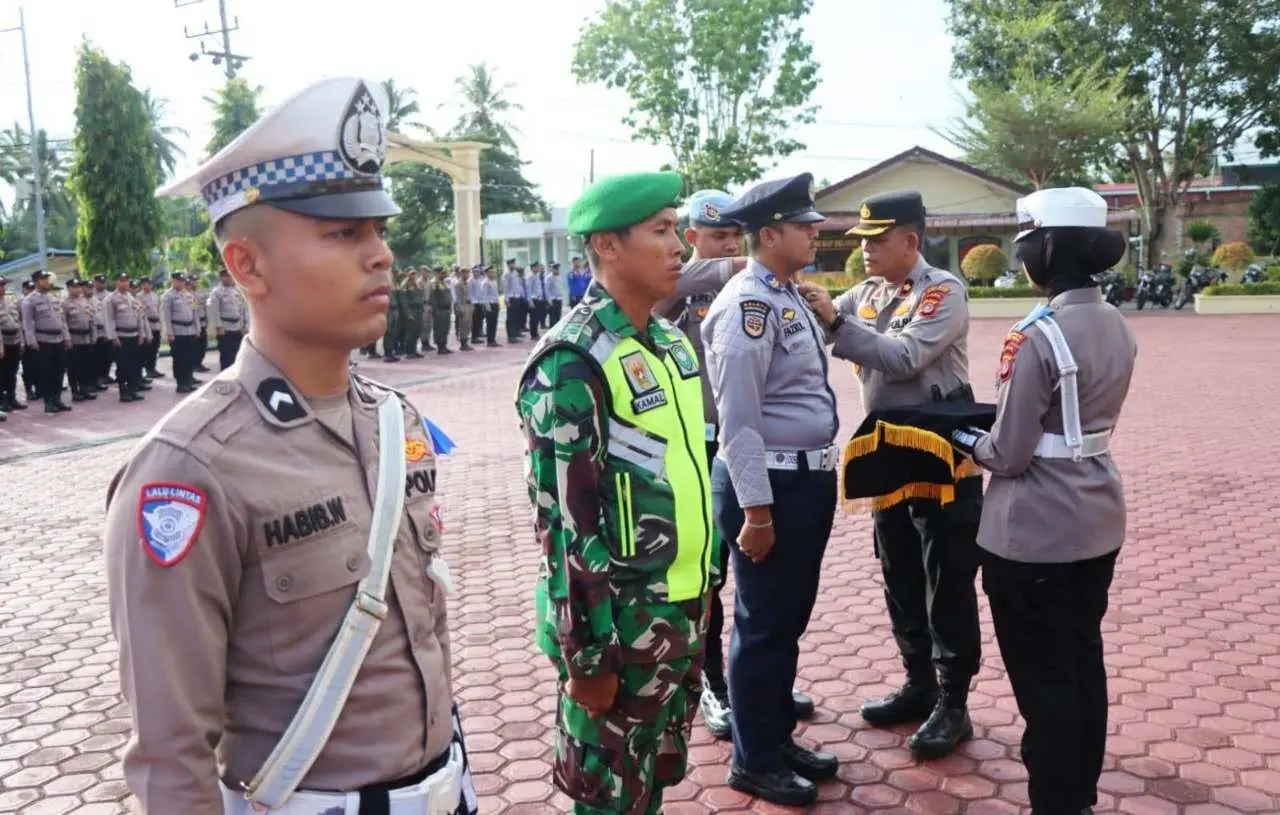 _Wakapolres Aceh Timur Pimpin Apel Gelar Pasukan Operasi Patuh Seulawah 2025