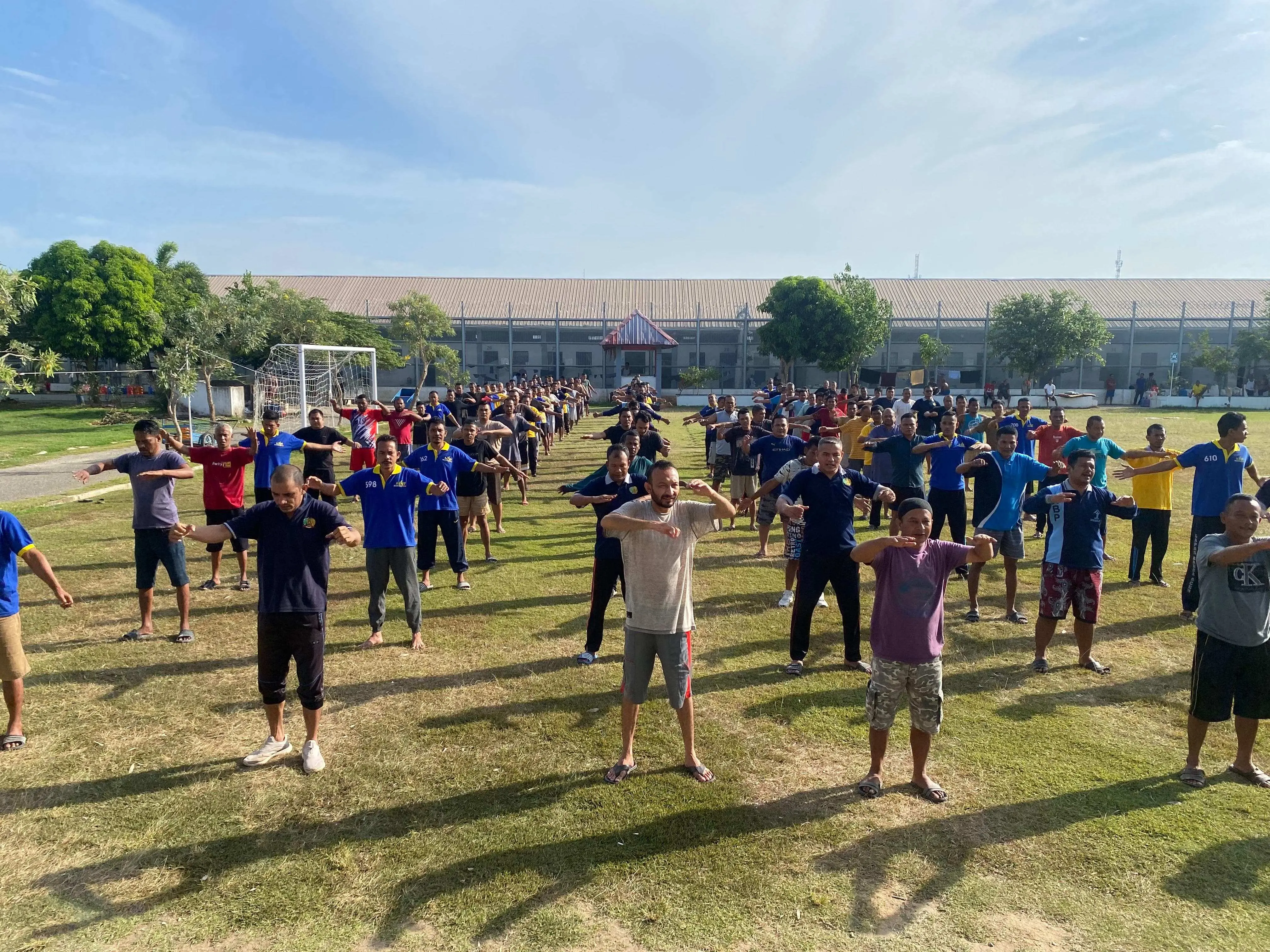 Bangun Kebersamaan dan Menjaga Kebugaran WBP, Lapas Banda Aceh gelar Senam Akhir Pekan