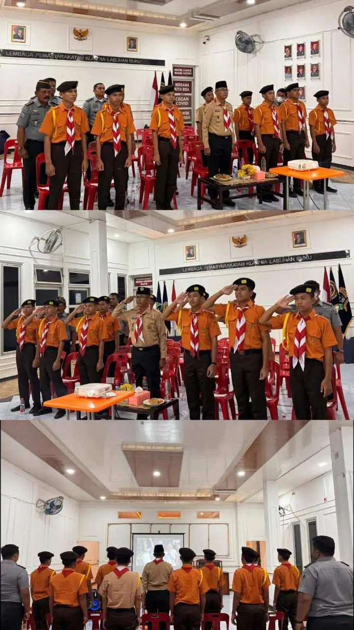 Pembukaan Kegiatan Perkemahan Satya Dharma Permasyarakatan, Lapas labuhan ruku ikuti via Zoom